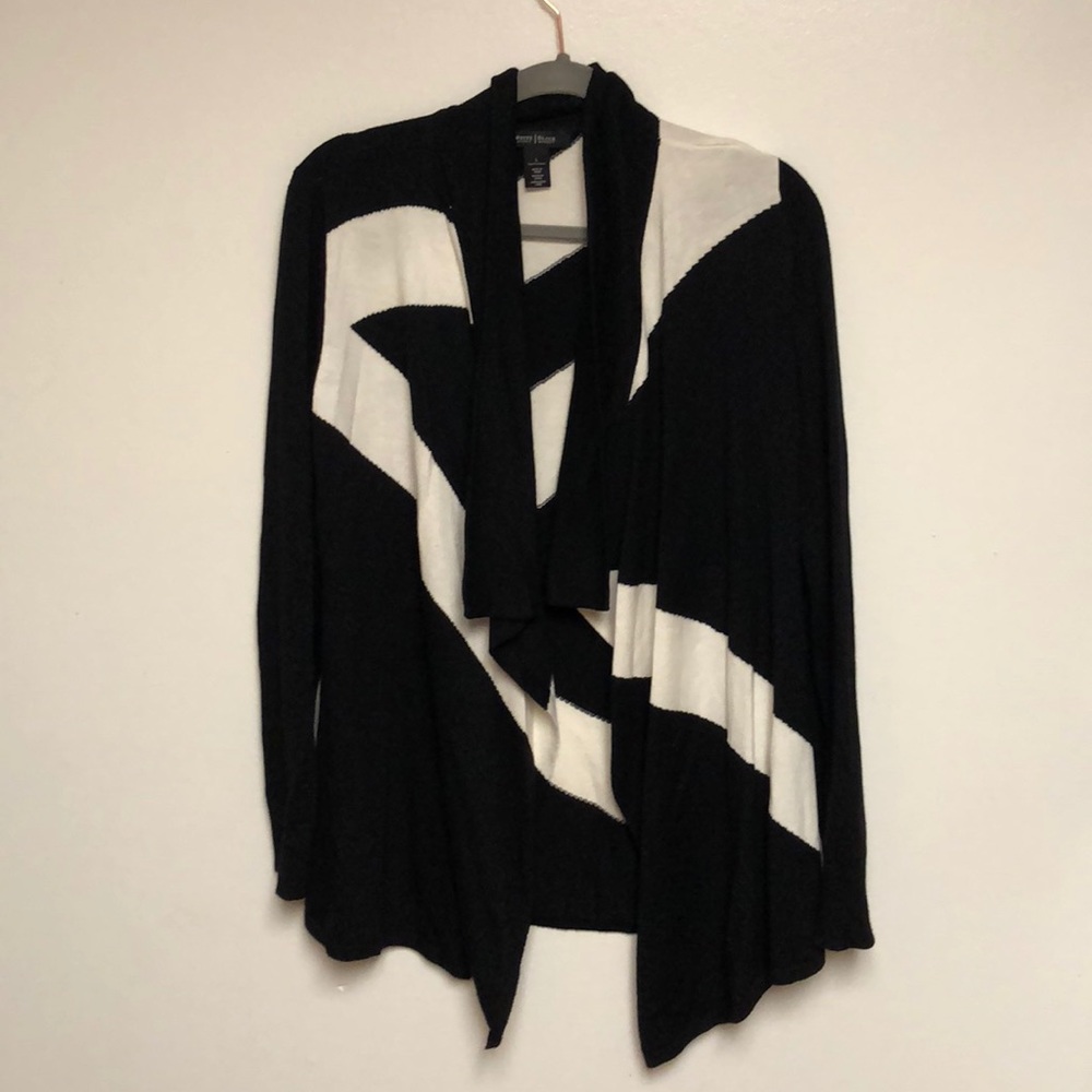 White and Black Cardigan